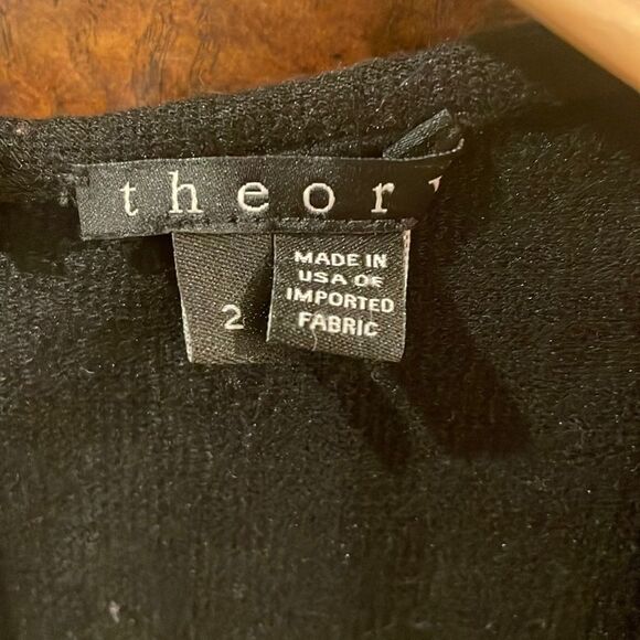 Theory long sleeve black dress - Picture 4 of 9